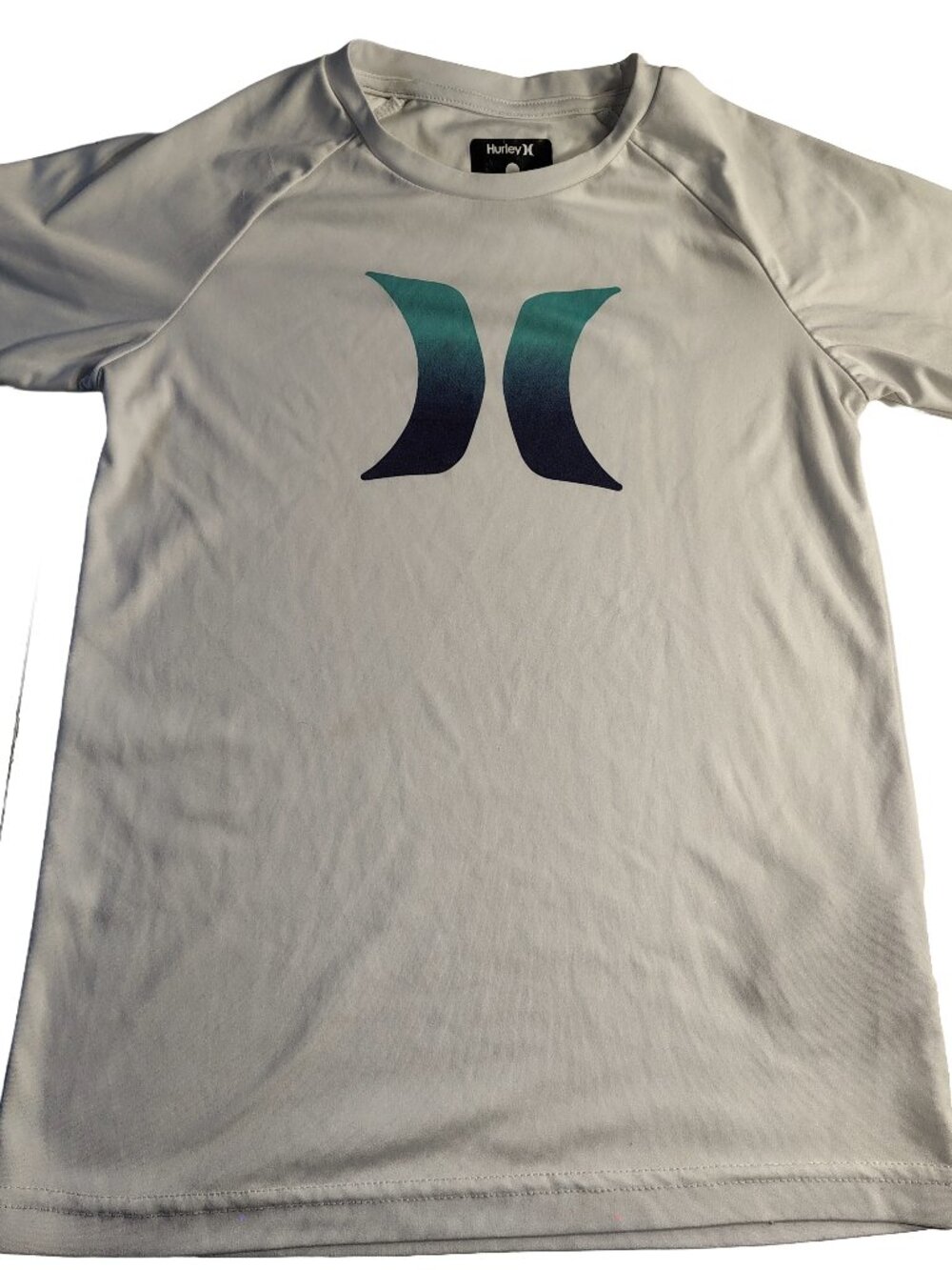 Boy's Small White Short Sleeve Hurley Logo Branded T-Shirt